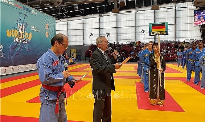 Successfully organized the 6th Vovinam-Viet Vo Dao World Championship in France. Photo: VNA