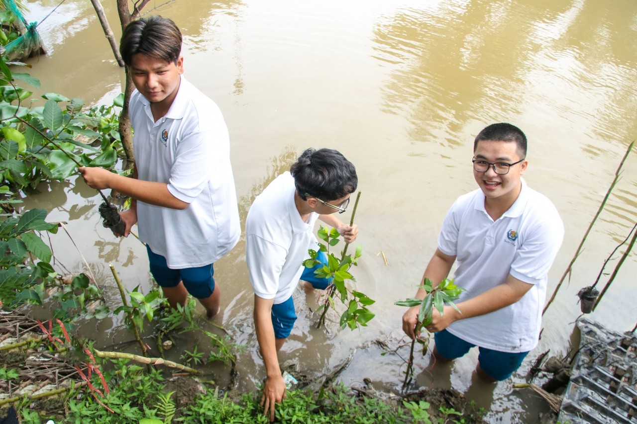 Can Tho Friendship Union Plants Trees to Prevent Landslides