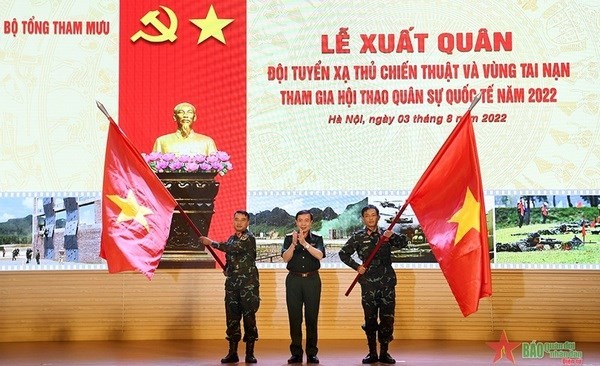 Send-off ceremony held for military teams to Amy Games 2022