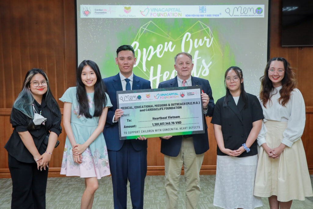 at the Ho Chi Minh City University Medical Center where we had the chance to meet 11 of the children who will benefit from this donation to treat their congenital heart defects