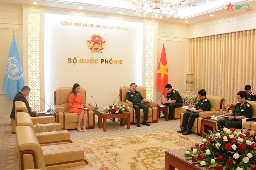 At the reception. Image source: qdnd.vn