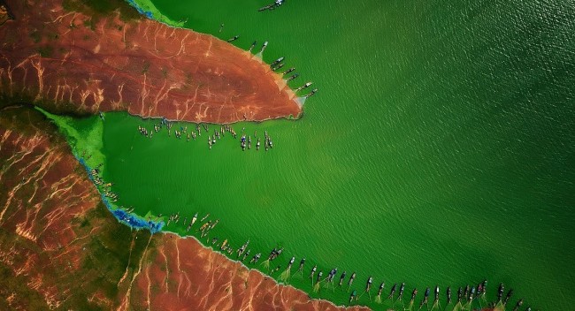Jump into Green Algae Season at Tri An Lake