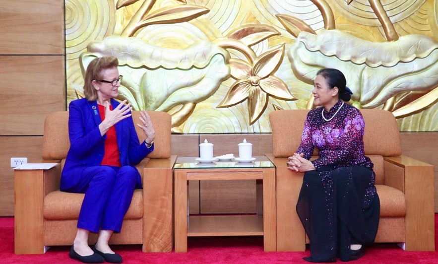 VUFO Presents Friendship Medal to UNDP Resident Representative in Vietnam Caitlin Wiesen