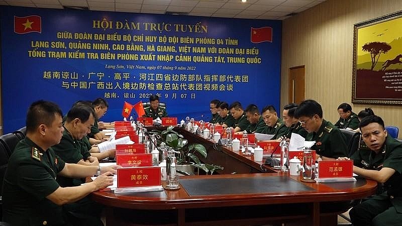 Vietnamese border guards at the talks. Photo: NDO