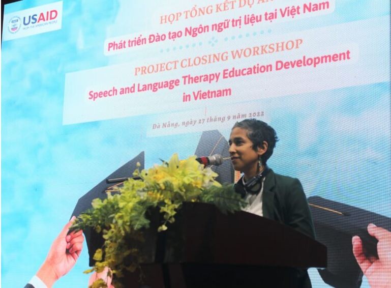 Ritu Tariyal – Director of the Reconciliation and Inclusive Development Office, USAID speaks at the event.