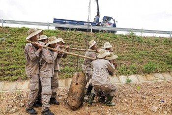 Two War-Time Bombs in Residential Areas of Quang Tri Safely Handled
