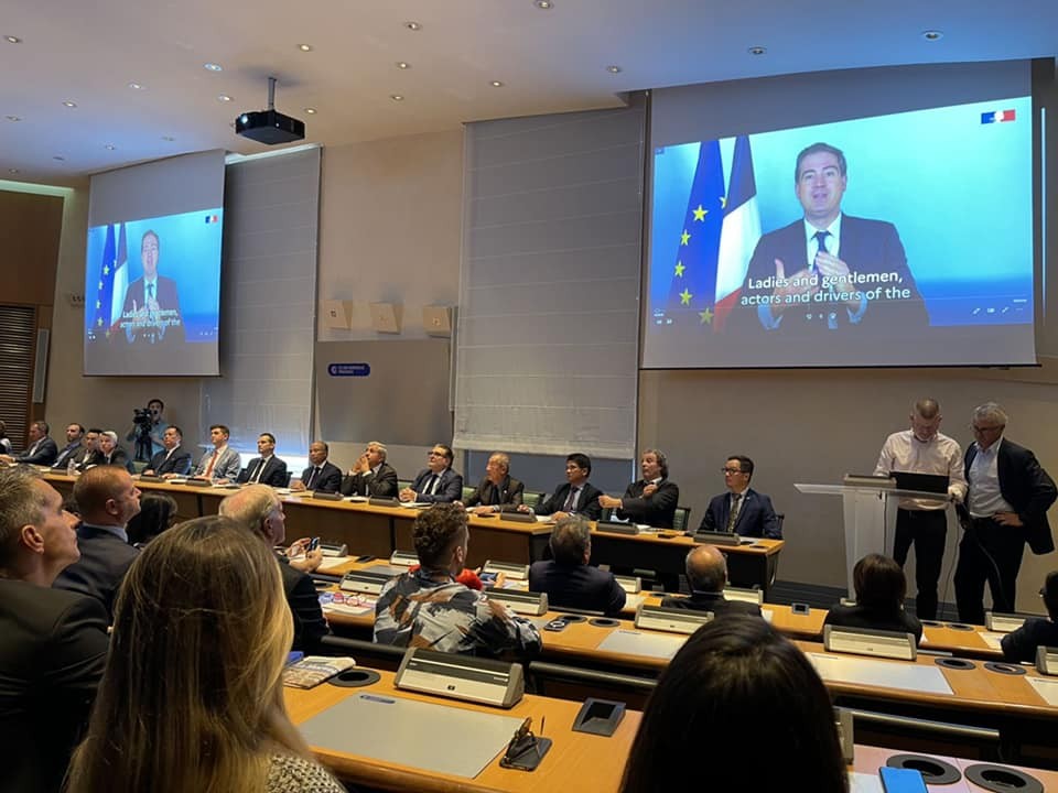 Minister for Foreign Trade, Attractiveness and French Nationals Abroad Olivier Becht speaks in a video clip.