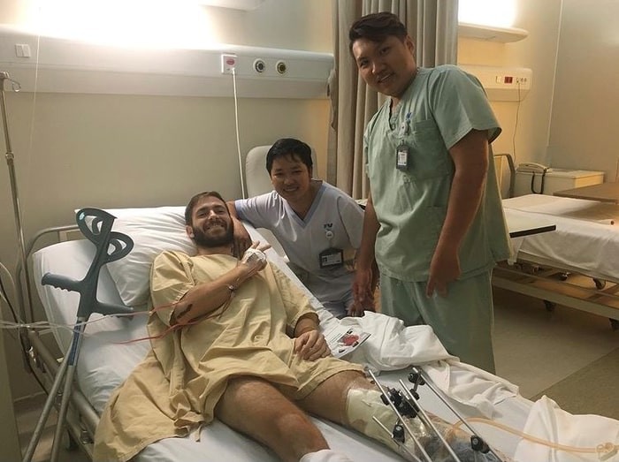 Juan after the surgery. Photo: 