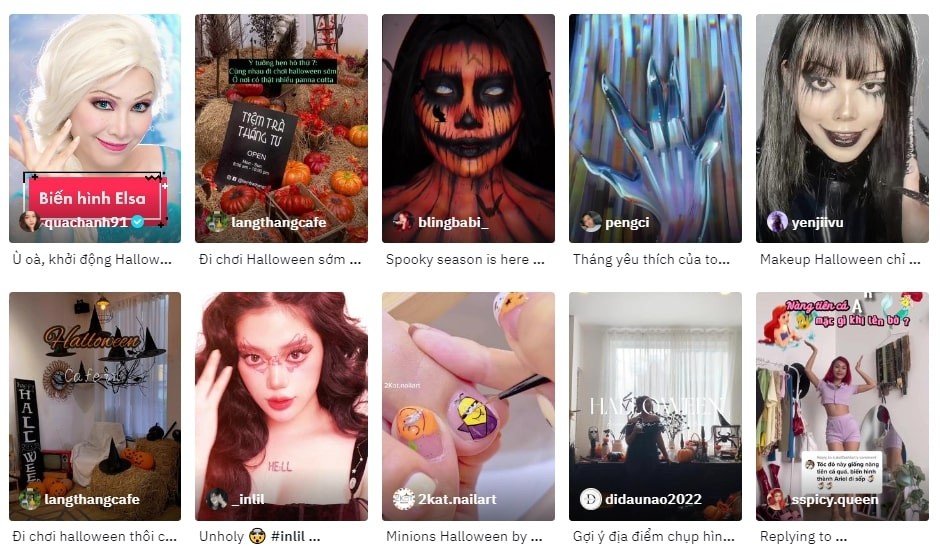 Search for “Halloween” Increases On Google and Tiktok In Vietnam