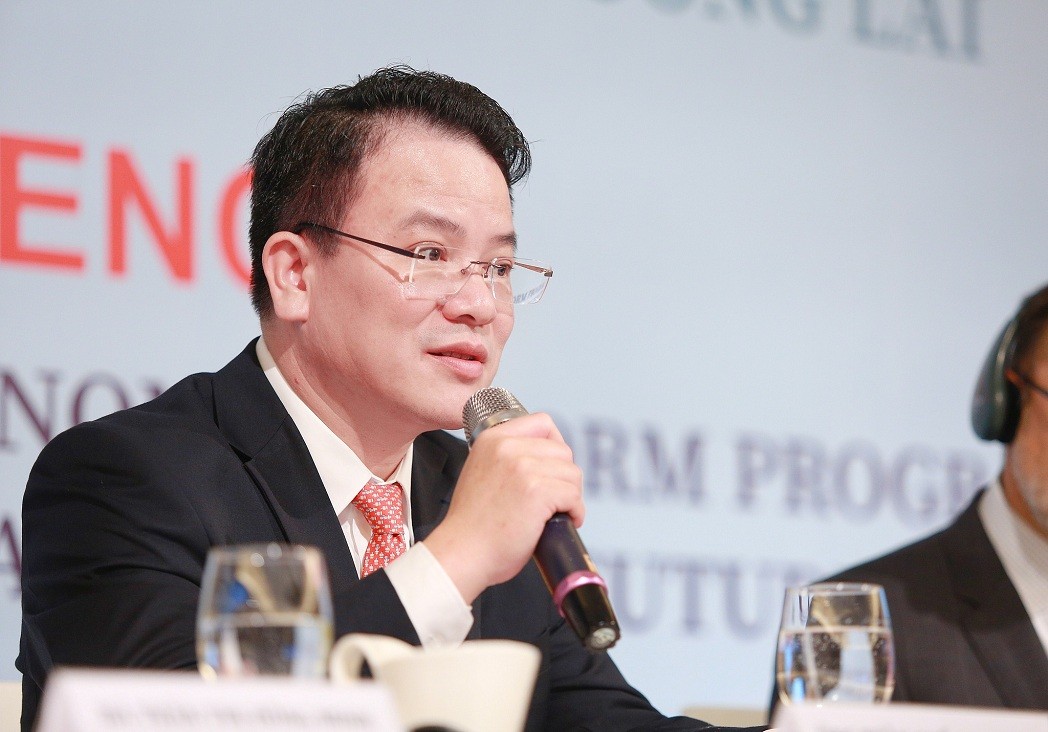 Deputy Minister of the Ministry of Planning and Investment Tran Quoc Phuong delivers his speech at the event. Source: Aus4Reform Program
