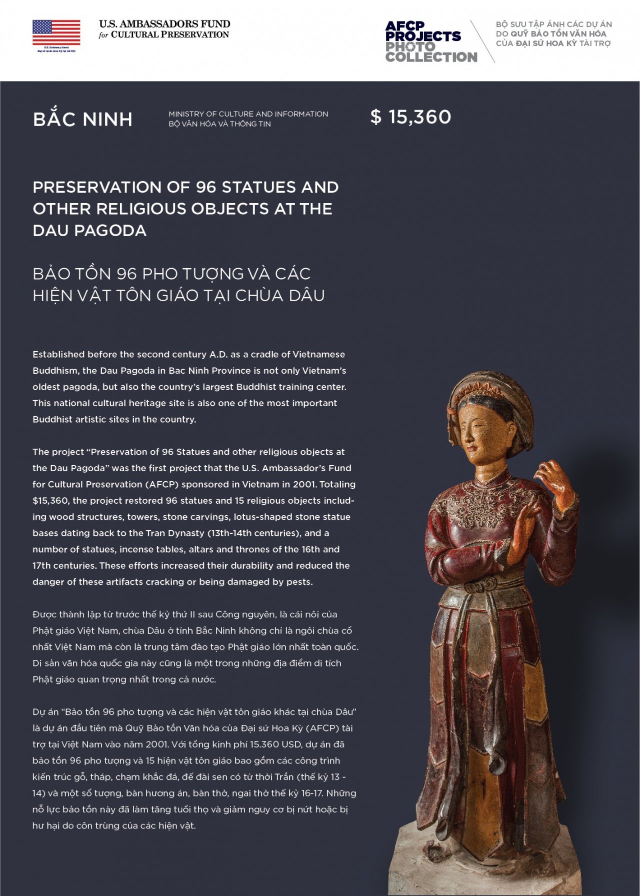 US Ambassadors Fund for Cultural Preservation and Two Decades of Cooperation with Vietnam