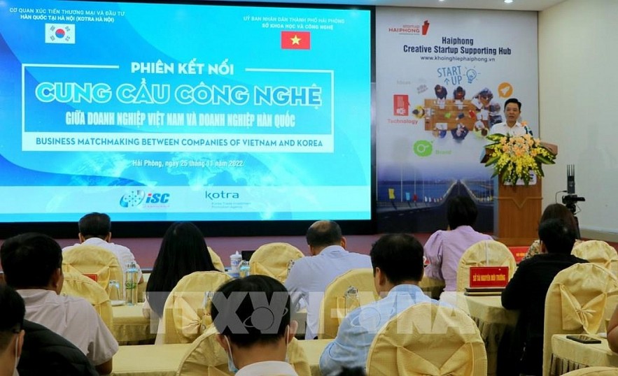 Overview of the business matching event. Photo: VNA