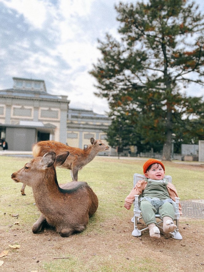 Adorable Viet Toddler Explores Japan