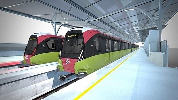 Design of the Nhon-Hanoi Station urban railway line (Photo courtesy of the Hanoi Urban Railway Project Management Board)