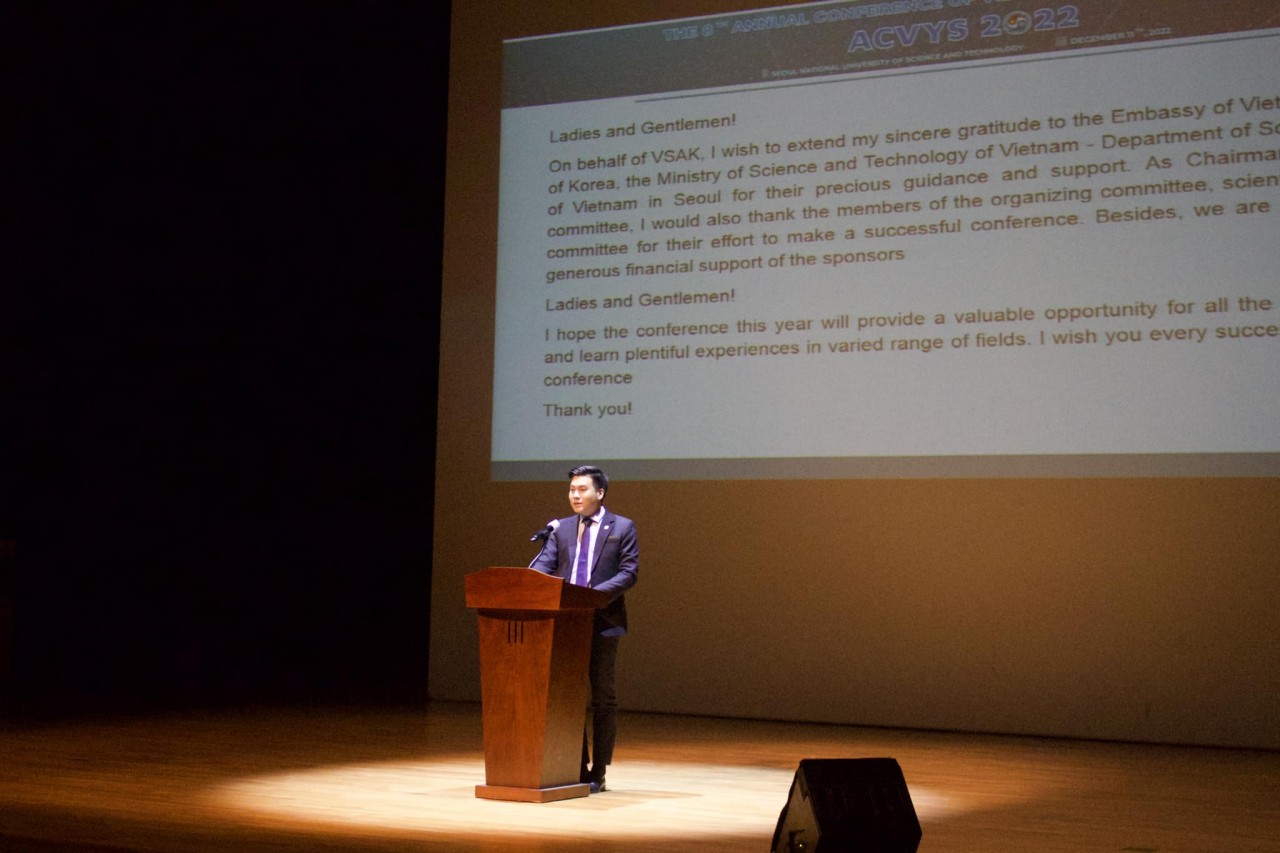 VSAK President Tran Thien Quang. Source: Vietnamese Students' Association in Korea