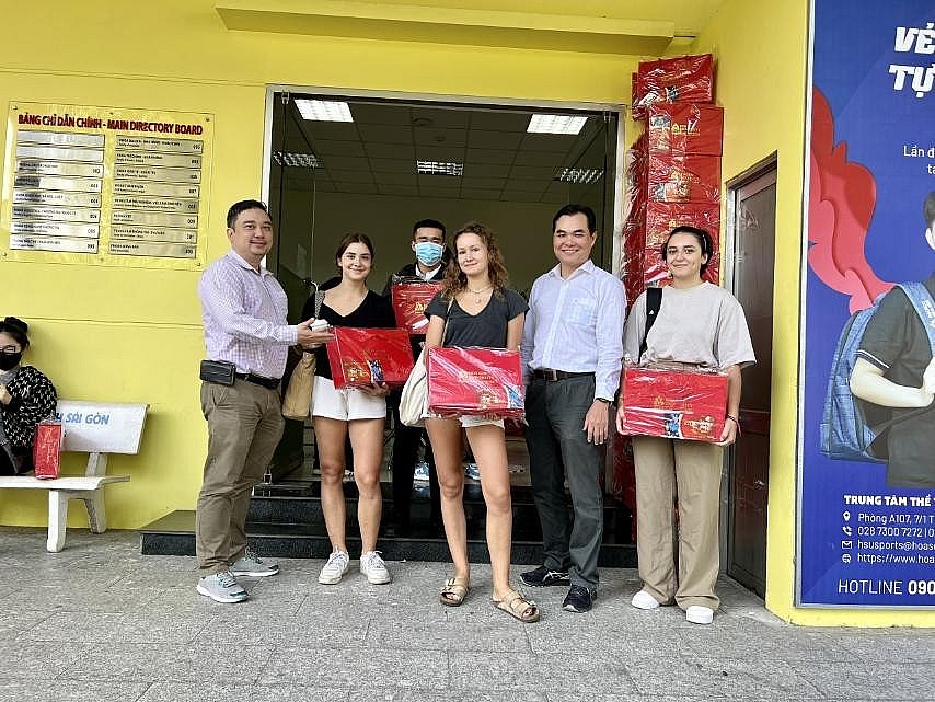 International Students Embrace Tet Spirit