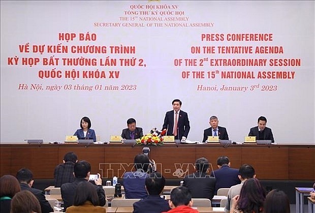 At the press conference. (Photo: VNA)