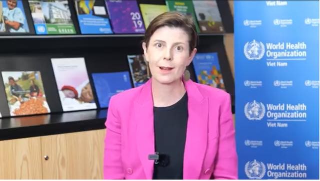 Chief Representative of the World Health Organisation (WHO) in Vietnam Dr. Angela Pratt.