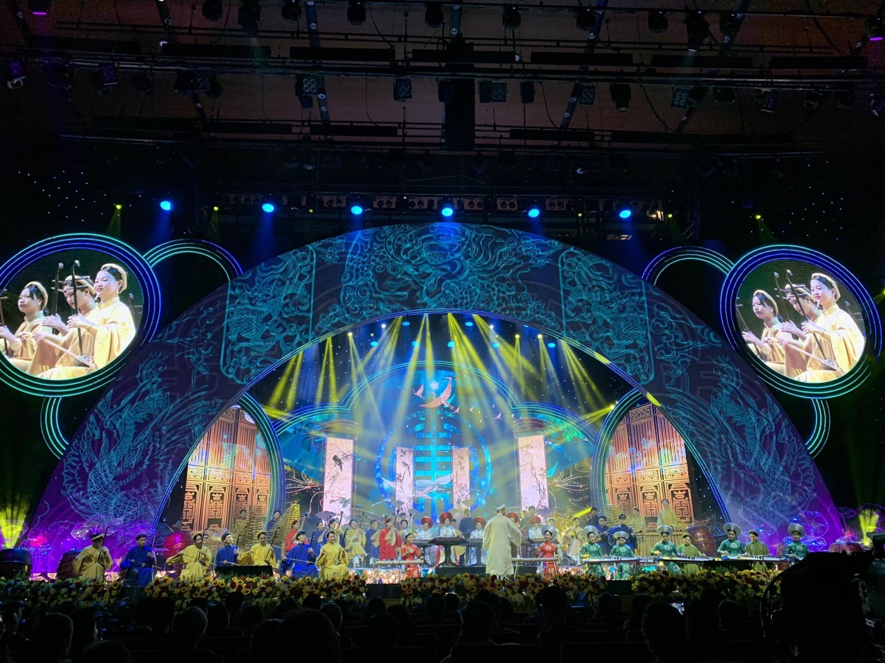 An art performance at the programme on January 14