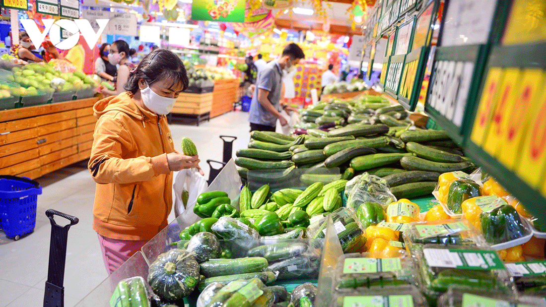 Consumers prefer buying items such as green vegetables, meat, fish and seafood.