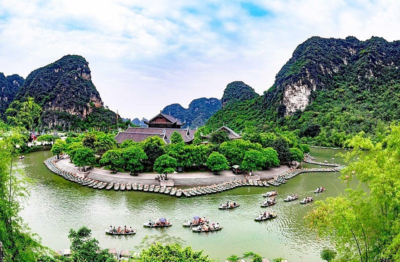 The scenic site of Trang An in Ninh Binh Province. (Photo: Thu Ha)
