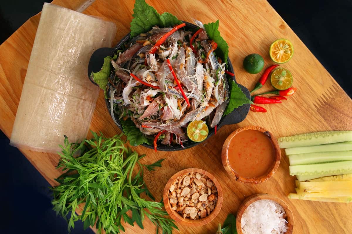 Herring salad. Photo: Thien Thanh Restaurant/Facebook 