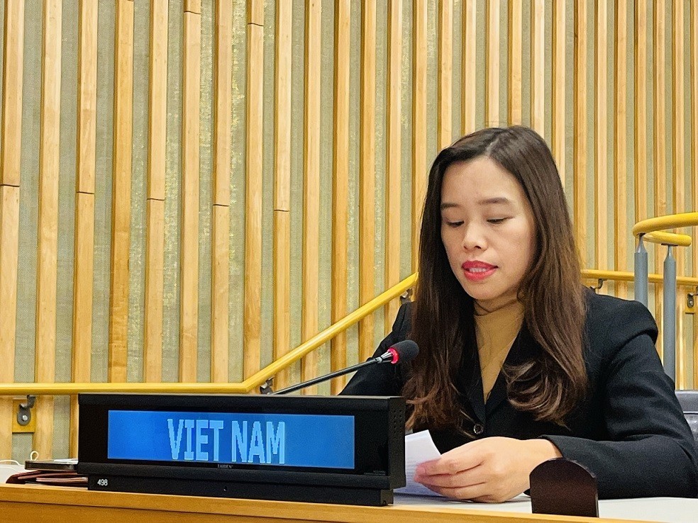 Minister Counsellor Le Thi Minh Thoa, Deputy Permanent Representative of Vietnam to the UN. Documentary photo: VNA