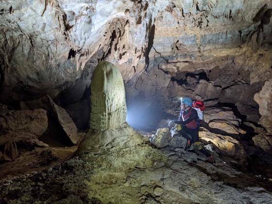 A beautiful cave with unique and magnificent system of stalactite