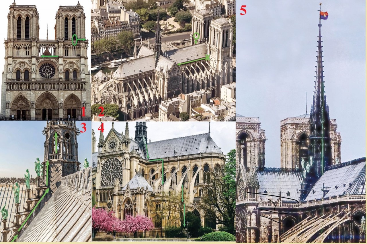 Meeting Three People Planting Vietnam Flag atop Notre Dame Cathedral Paris in 1969