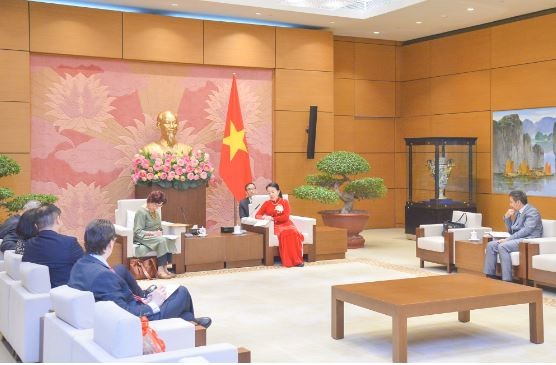 At the meeting with Vice Chair of Social Affairs Committee, National Assembly of Vietnam, Nguyen Thi Kim Thuy, who is also Chairwoman of the Vietnam-Mexico Friendship Parliamentarians’ Group. Source: quochoi.vn