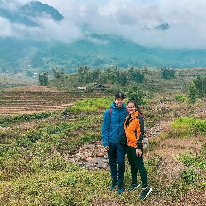Beautiful scenery of Ta Giang Phinh Sapa covered in thick fog.  Photo: @lpapa09