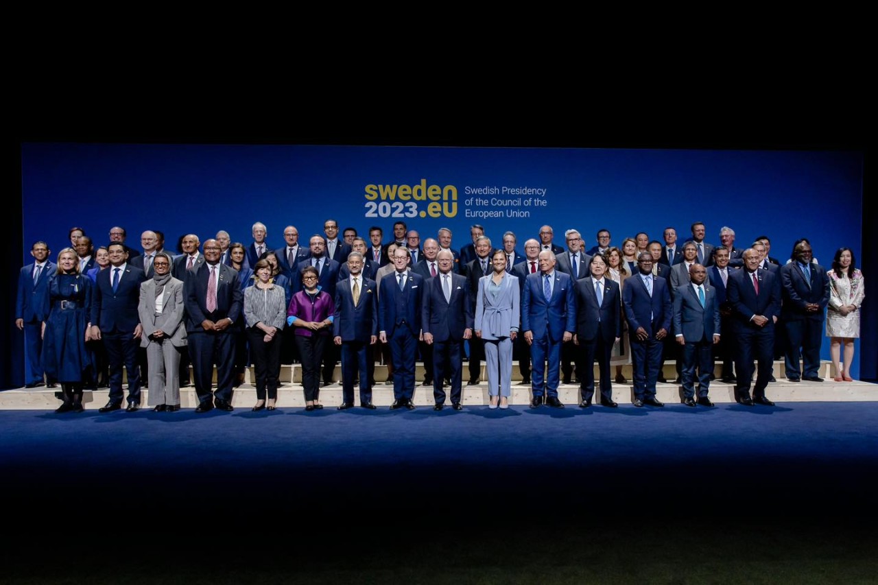 photo at the 2nd Indo-Pacific Ministerial Forum in Stockholm, 13 May 2023.  (Photo by Magnus Liljegren/Government Offices of Sweden