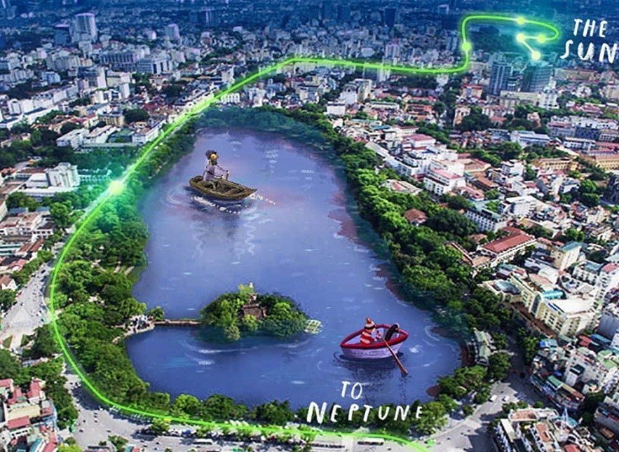  An illustration of Our Place in Space project. Photo: British Council