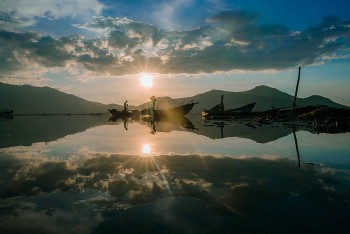 Catching Sunset At Lap An Lagoon
