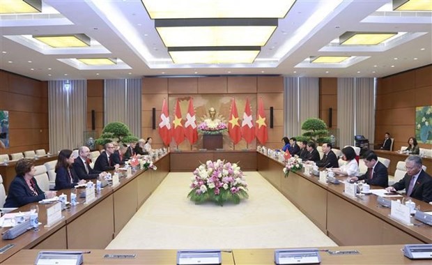 Participants at the talks. Photo: VNA