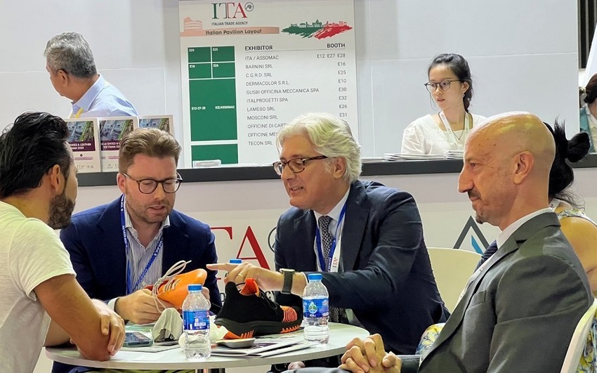 Italian businesses participated in the exhibition. Photo: VNA 