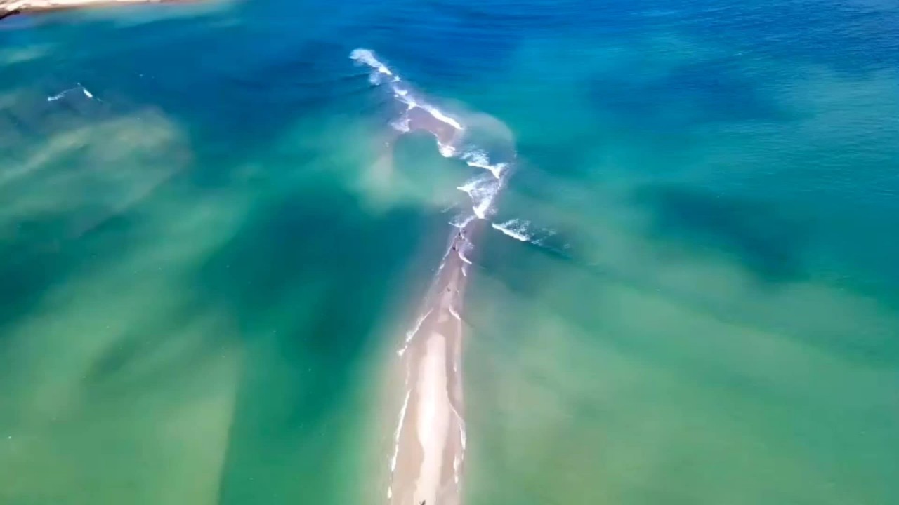 Visit The Majestic Sand Path In The Middle Of Thanh Lan Beach