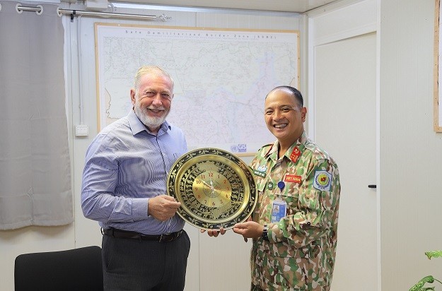 Vietnam's Engineering Unit Rotation 2 Warmly Welcomed in Abyei