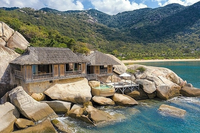 A corner of Six Senses Ninh Van Bay.