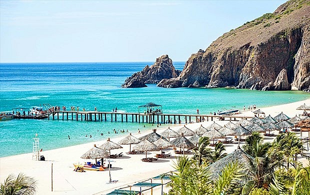A beach in Quy Nhon city, the central province of Binh Dinh. (Photo: VNA)