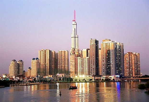 A part of HCM City. The city takes the lead with 244 UK-financed projects with capital totalling over 909 million USD or equivalent to 21.6% of the total UK investment in Vietnam. (Photo: VNA)