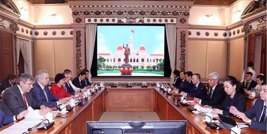 At the working session.