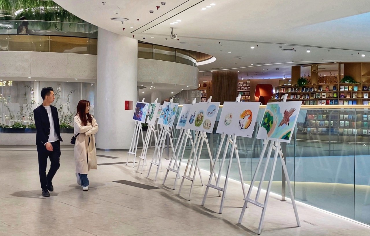 Illustration Exhibition Lotte Mall West Lake Hanoi,