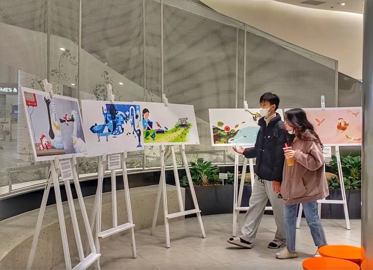 Illustration Exhibition Lotte Mall West Lake Hanoi,