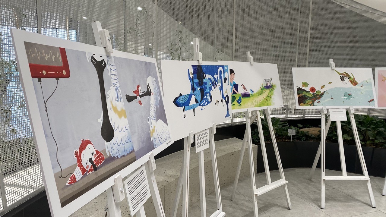 Illustration Exhibition Lotte Mall West Lake Hanoi,