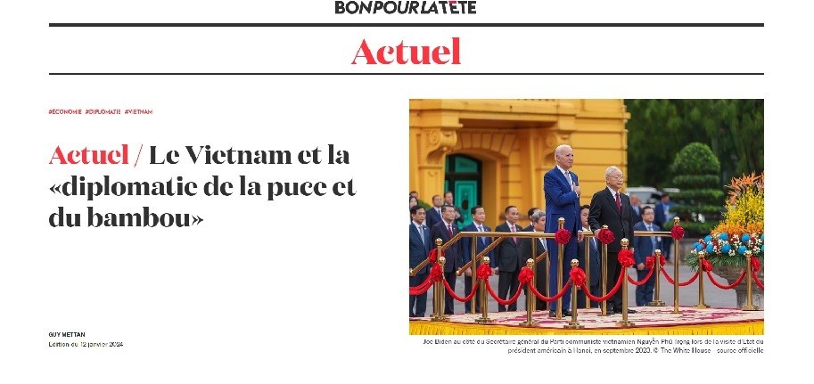 The article of Swiss journalist Guy Mettan. Photo: VNA