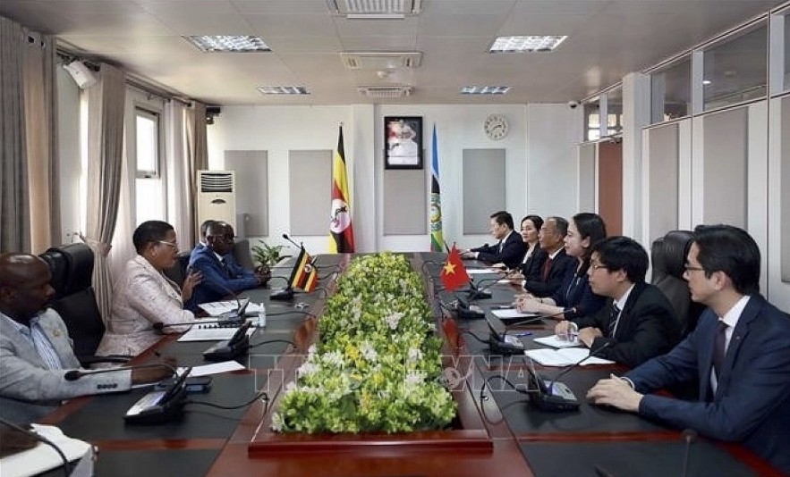 Vice President Vo Thi Anh Xuan met with Speaker of the Ugandan Parliament Anita Annet Among in Kampala on January 19.