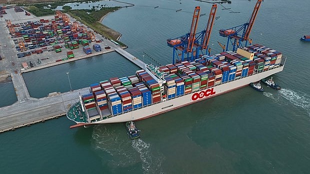Trade activities at Gemalink port, Ba Ria - Vung Tau province (Photo: VNA)