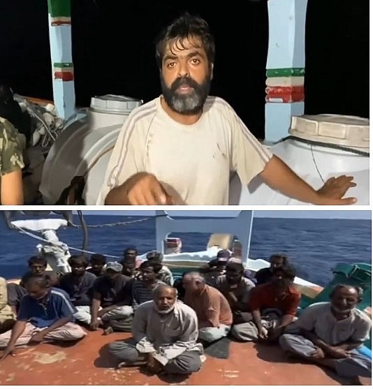 Pakistani and Iranian Crew Thank Indian Navy for Saving Them from Somali Pirates