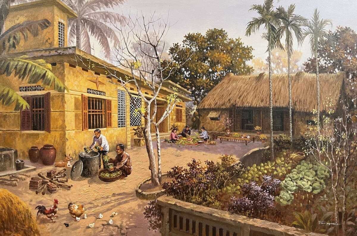 A Nostalgic Taste Of Traditional Tet Atmosphere Through Vietnamese Artist’s Paintings